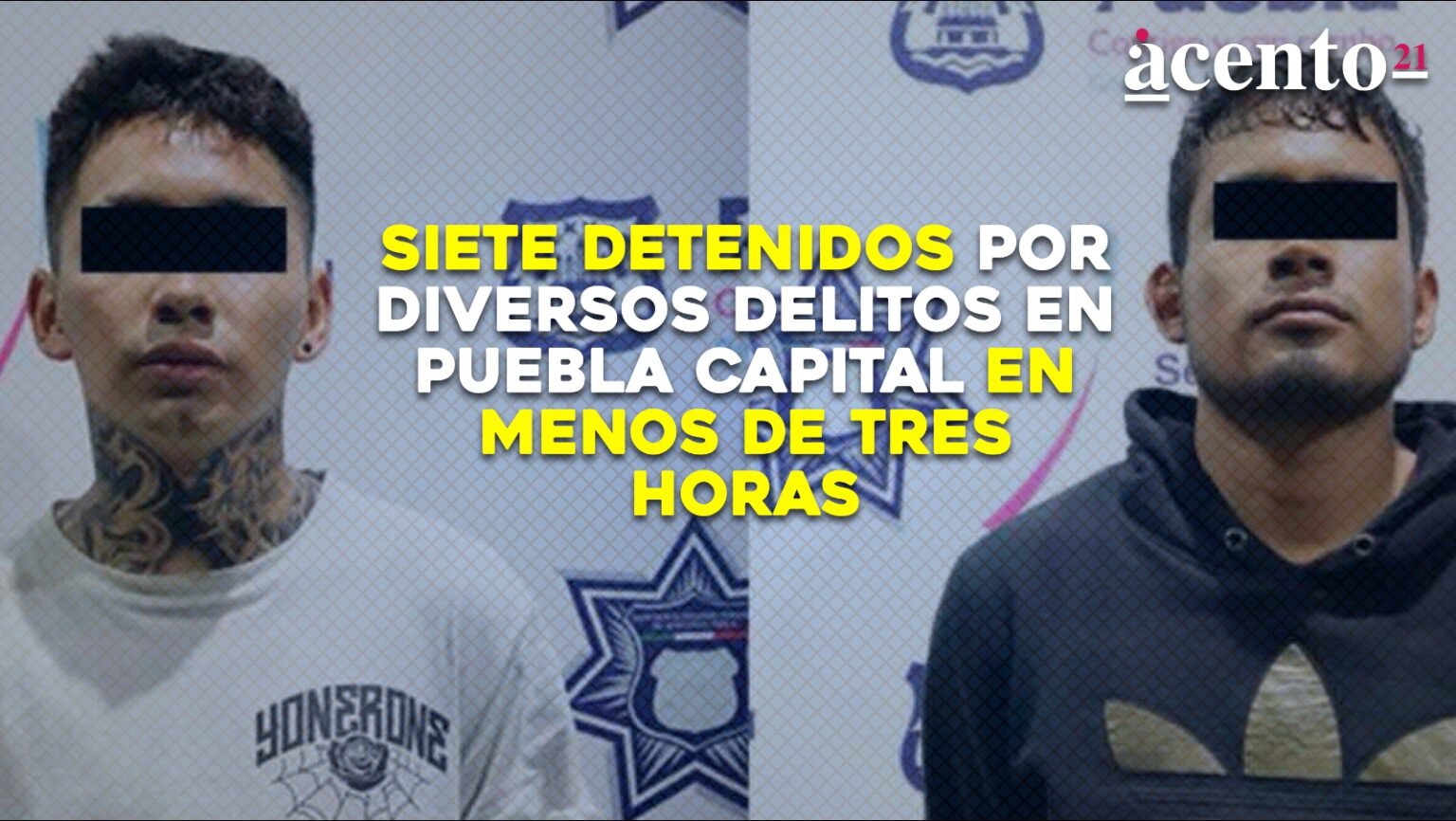 Siete detenidos por diversos delitos en Puebla capital en menos de tres ...