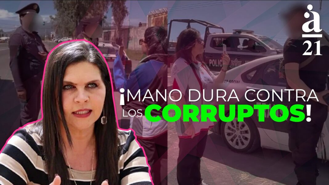 Norma Layón da de baja a policías corruptos y da instrucción de multa cero