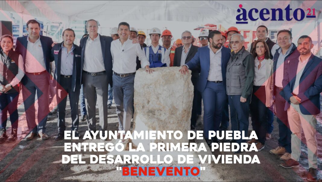 El Ayuntamiento de Puebla entregó la primera piedra del desarrollo de vivienda 