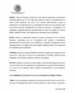 Recomendación de Derechos Humanos