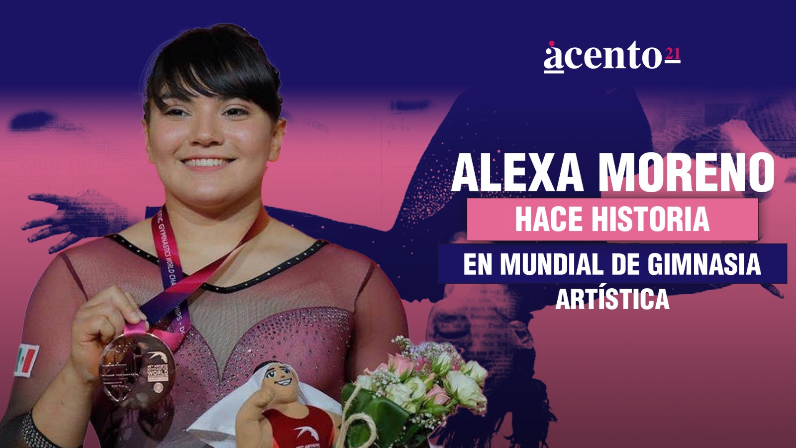 Alexa Moreno hace historia en Mundial de Gimnasia Artística