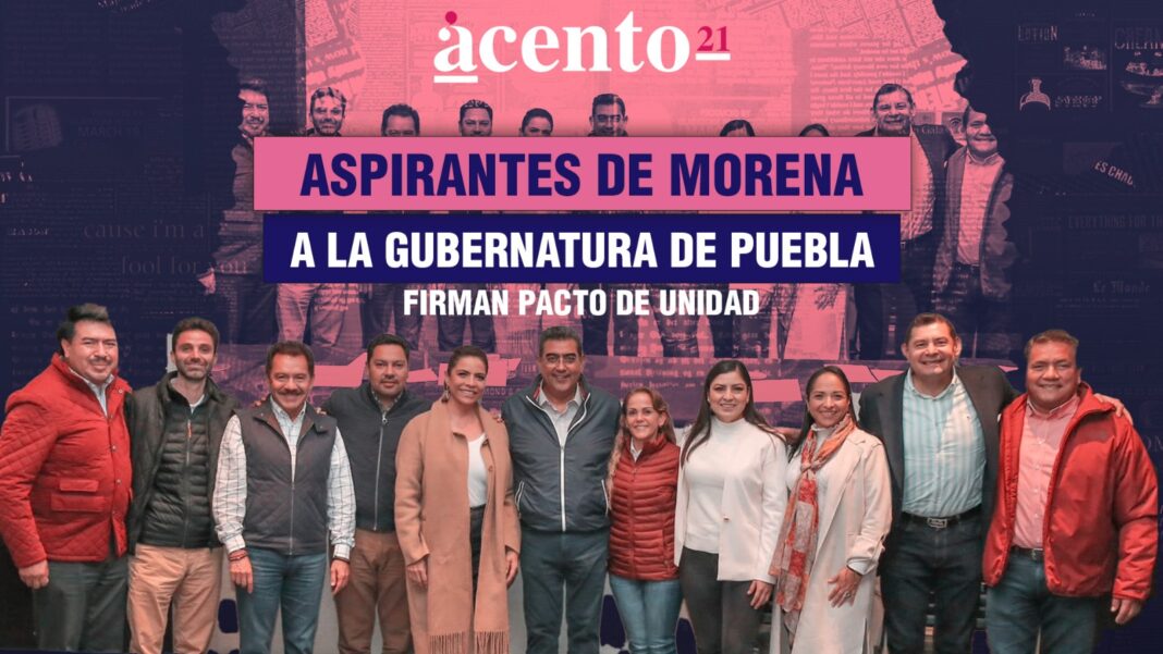 aspirantes de Morena a la gubernatura pacto unidad