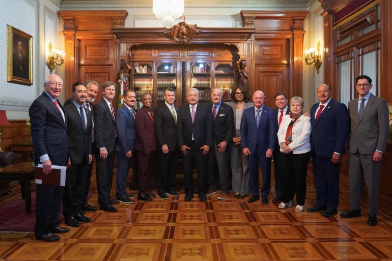 Presidente AMLO Reunión con legisladores de EEUU