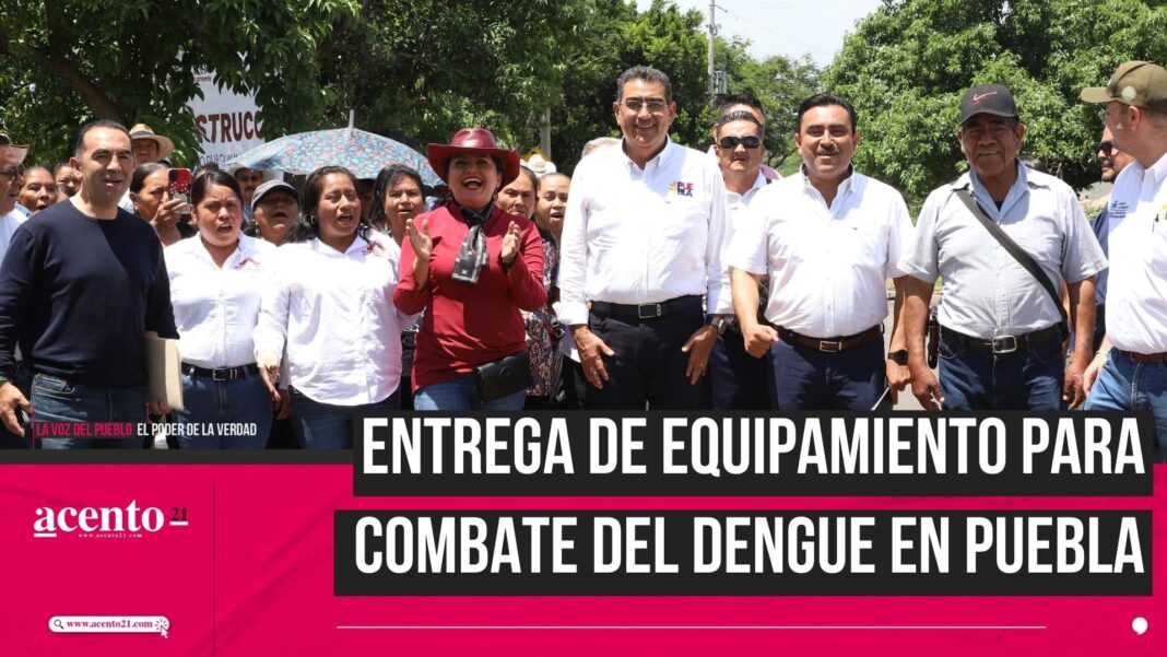 Sergio Salomón equipamiento contra el dengue