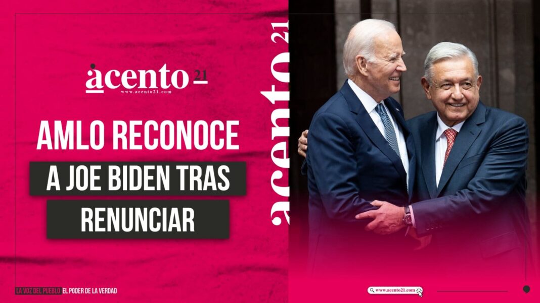 Andrés Manuel reconoce a Biden