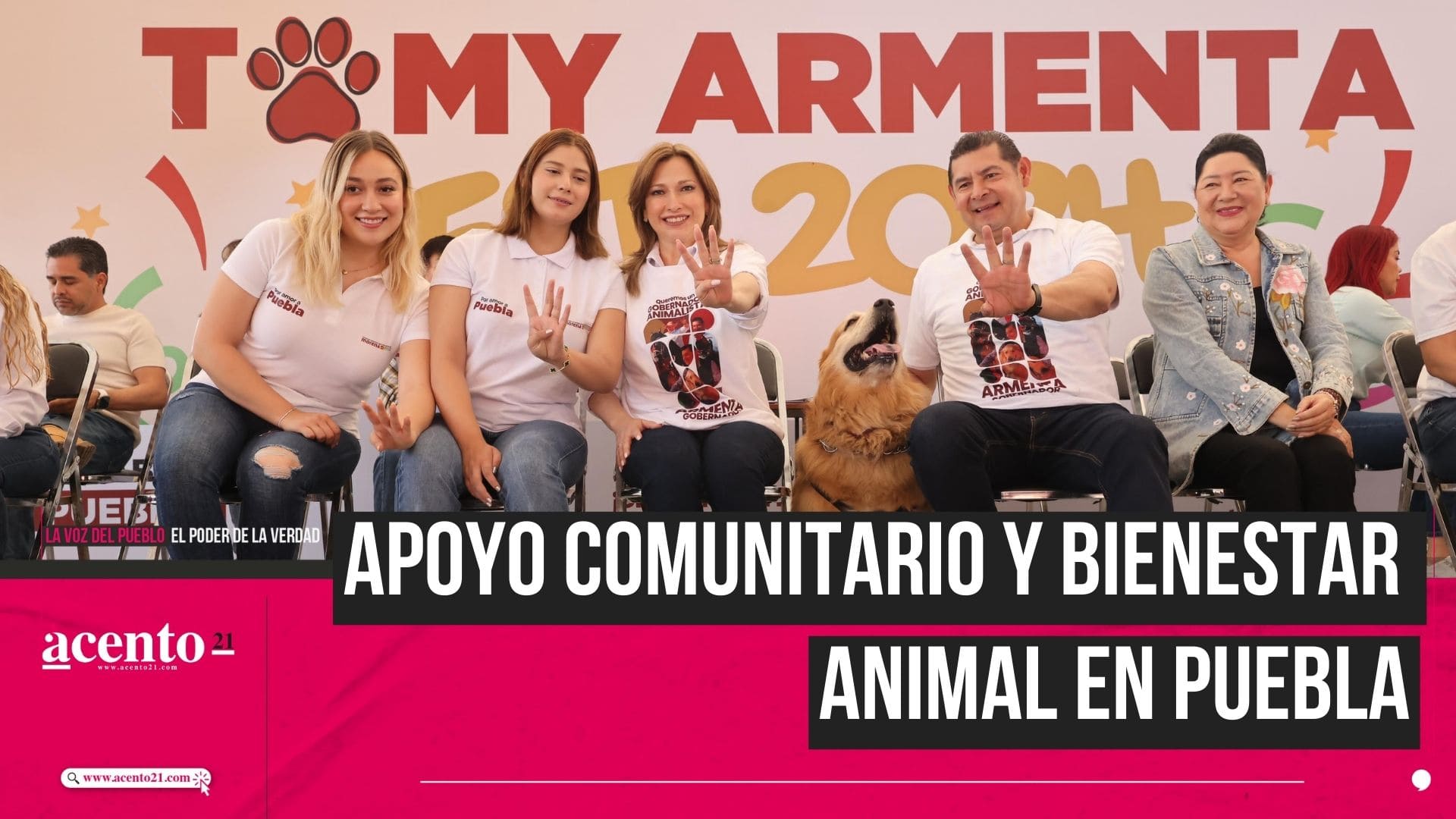 Apoyo comunitario y protección animal será una realidad en Puebla: Armenta