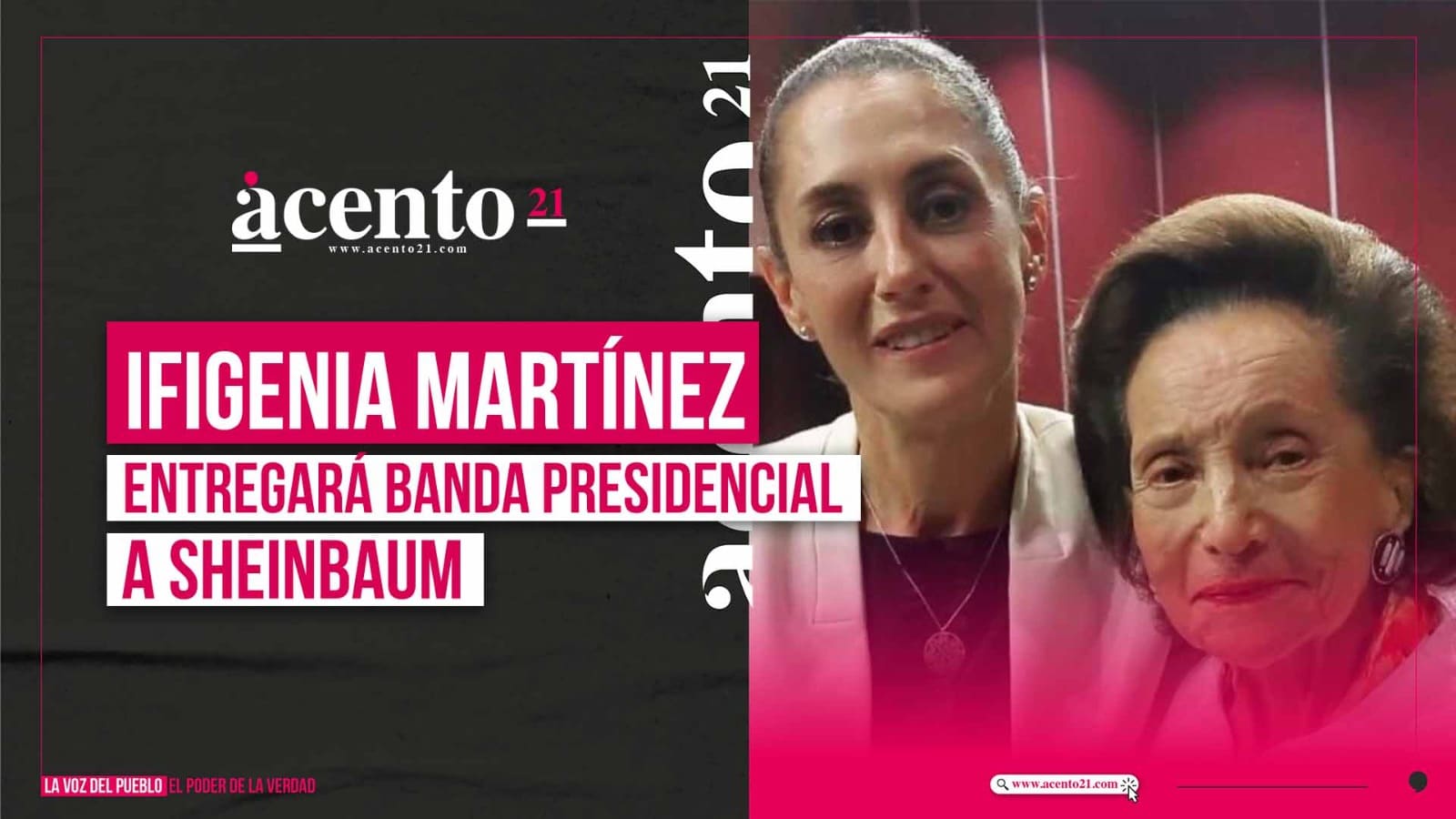 Ifigenia Martínez entregará la banda presidencial a Claudia Sheinbaum