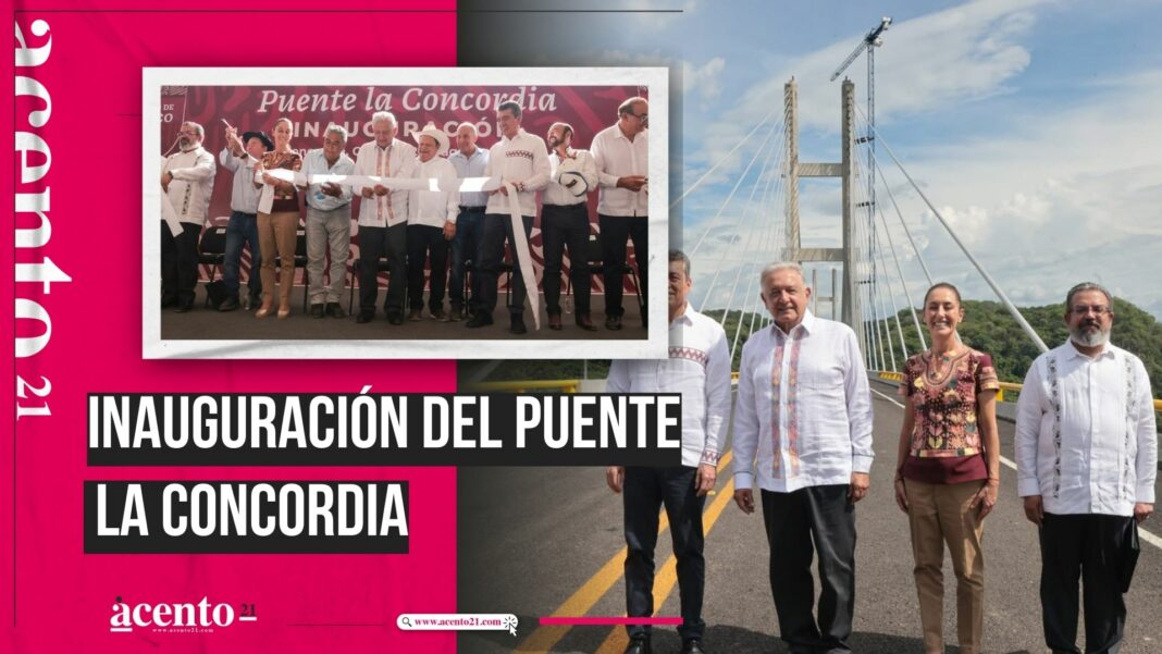 AMLO inaugura el puente La Concordia en Chiapas