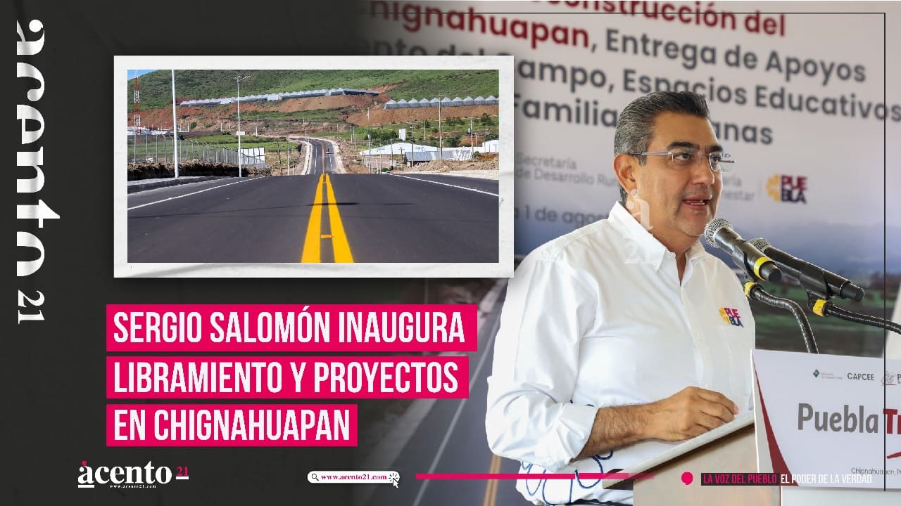 Con obra carretera y programas sociales, Sergio Salomón impulsa progreso integral en Chignahuapan