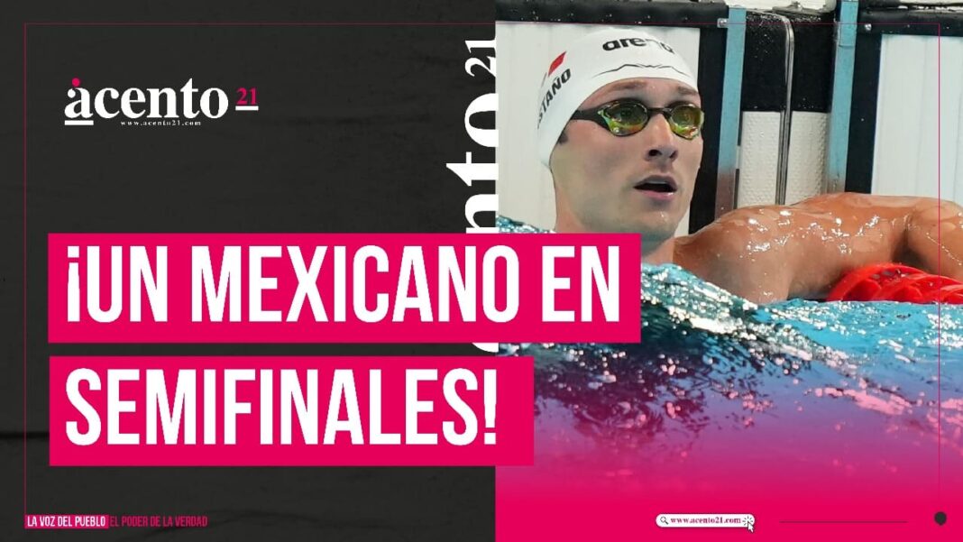 Gabriel Castaño clasifica a semifinales de 50m libres en París 2024