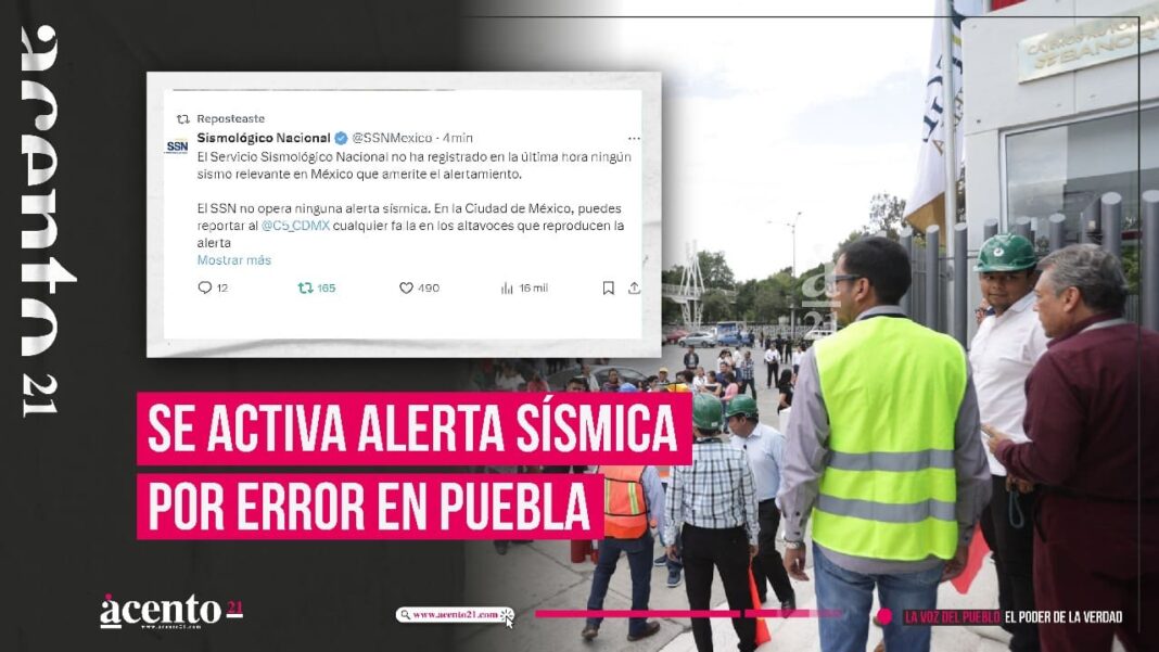 Error en activación de alerta sísmica en Puebla y otras zonas