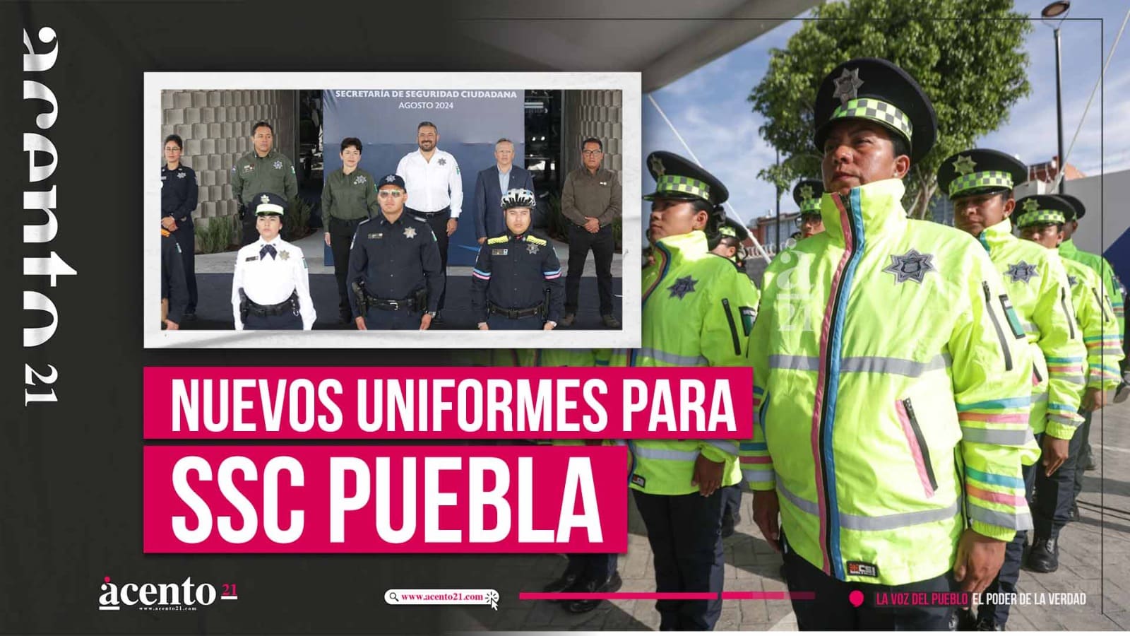 Puebla dignifica labor de SSC con nuevos uniformes