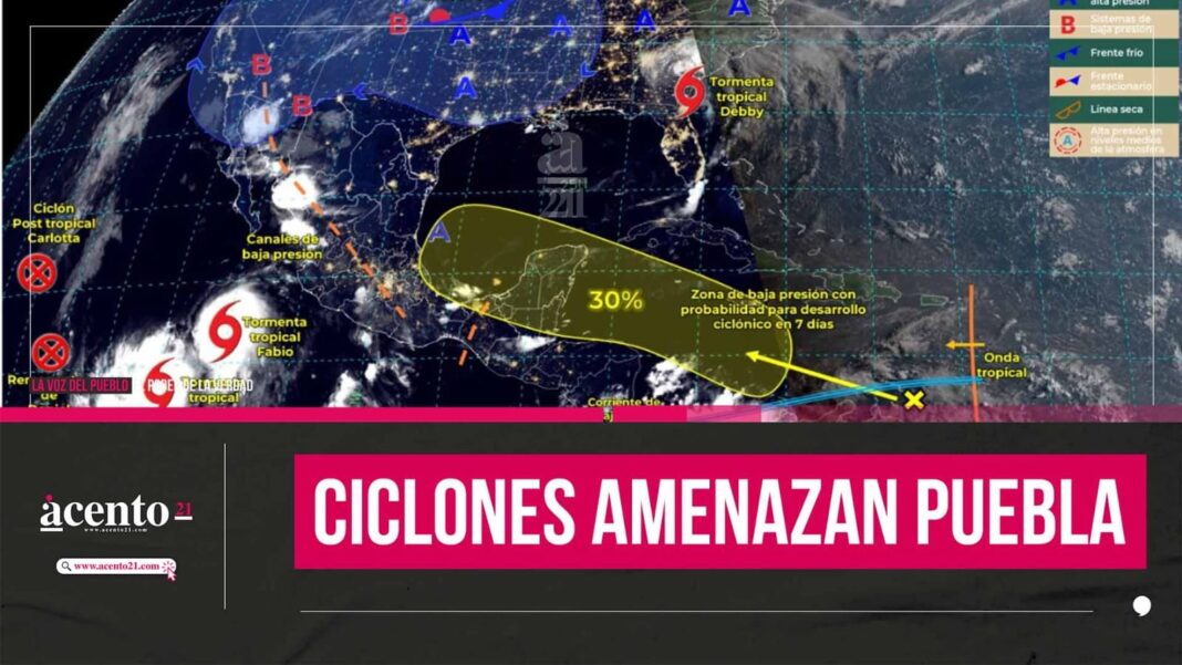 Puebla en Alerta: Cinco Ciclones Se Aproximan a México