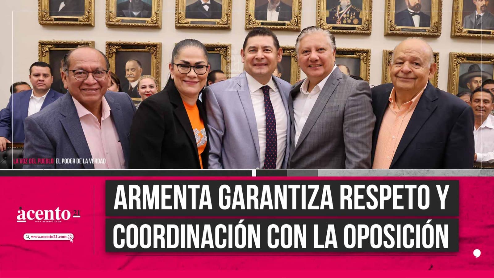 Armenta Garantiza Respeto y Coordinación con la Oposición para el Bienestar de Puebla