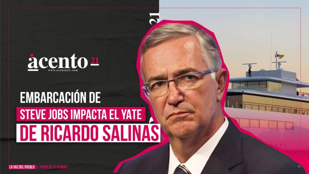 Embarcación de Steve Jobs impacta el yate de Ricardo Salinas