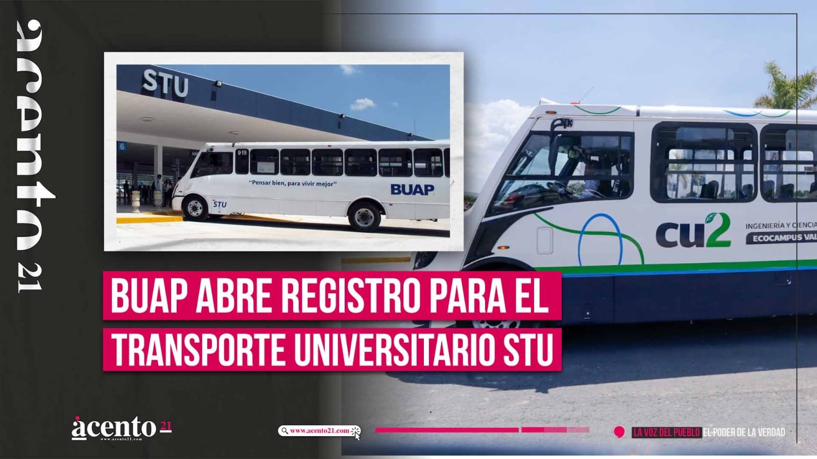 BUAP lanza registro para utilizar el Sistema de Transporte Universitario (STU)