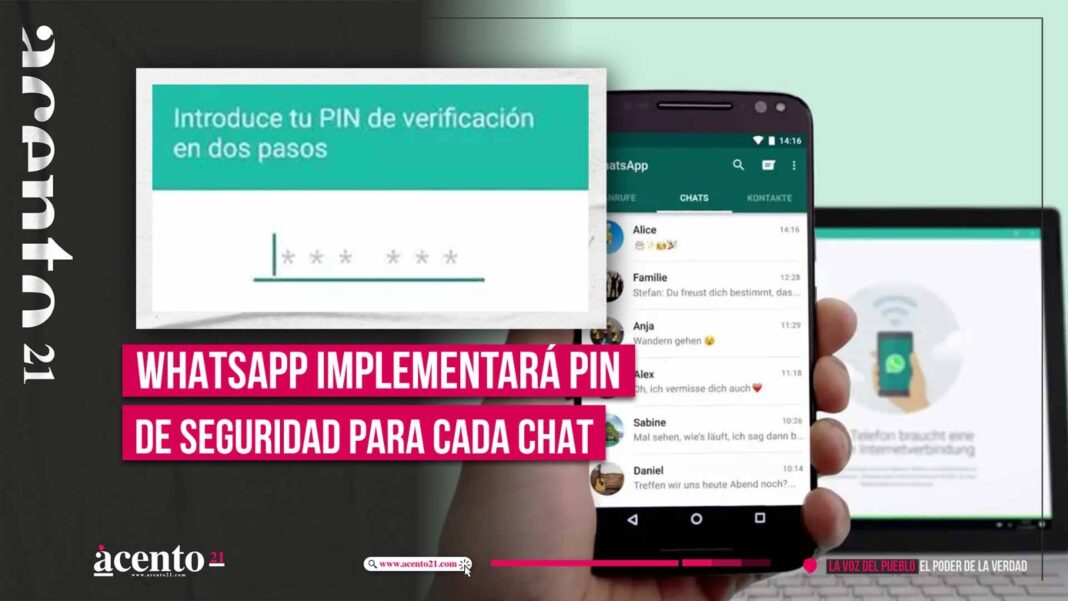 WhatsApp implementará PIN de seguridad para cada chat