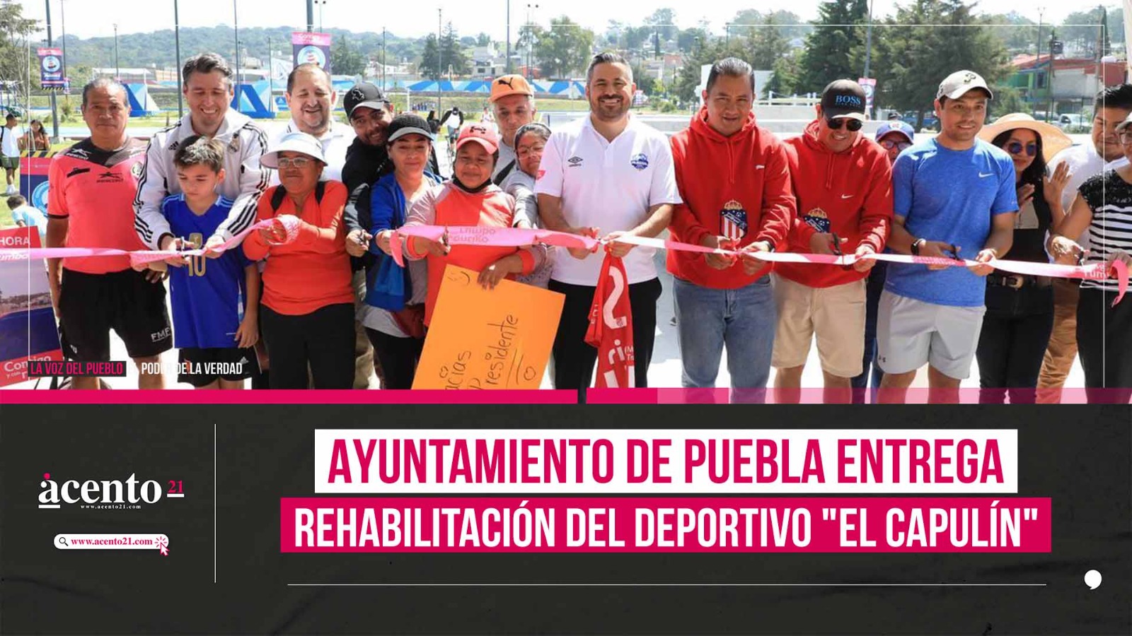 Ayuntamiento de Puebla entrega rehabilitación del deportivo "El Capulín"