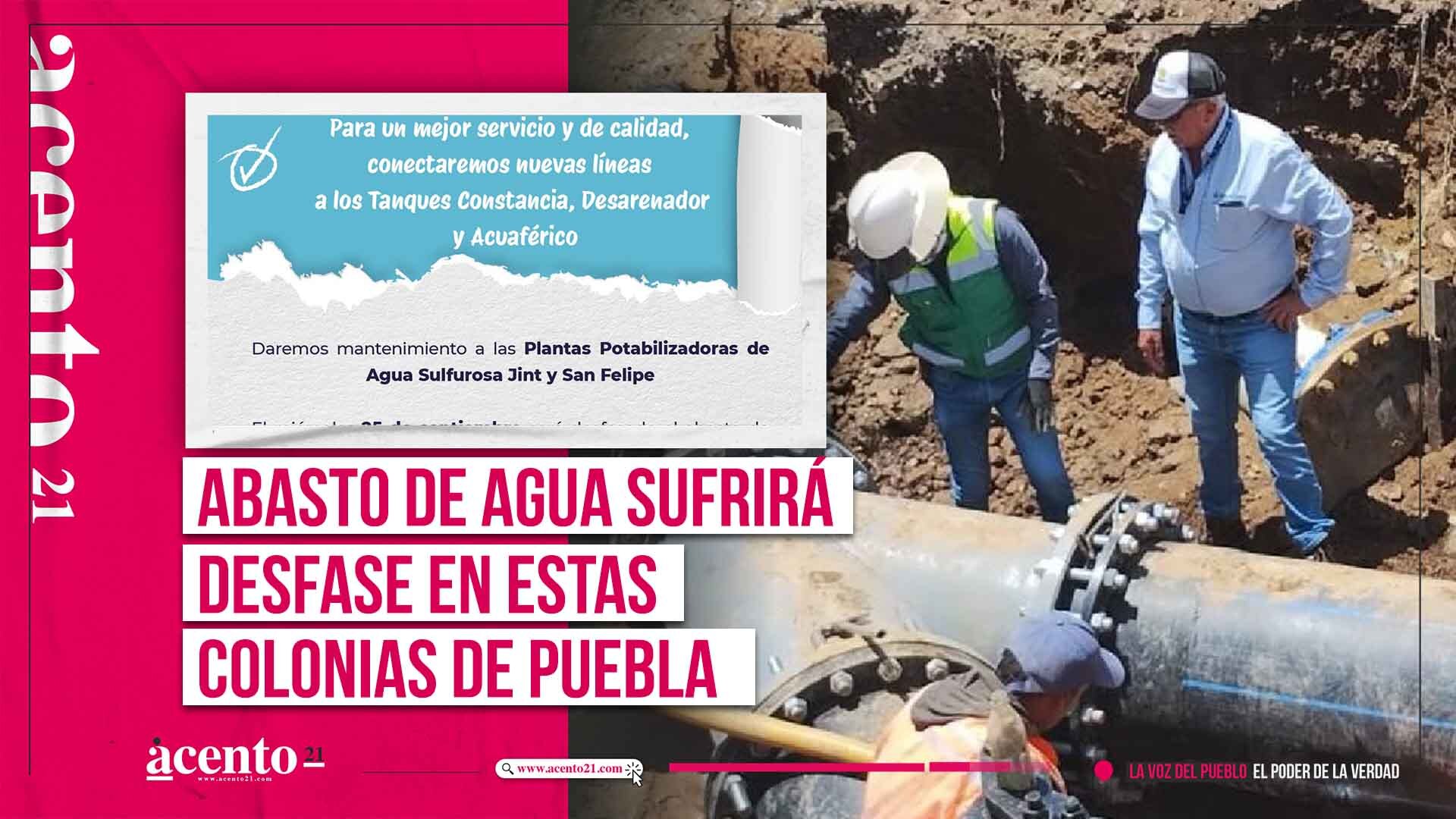 Agua de Puebla suspenderá servicio en estas colonias de Puebla