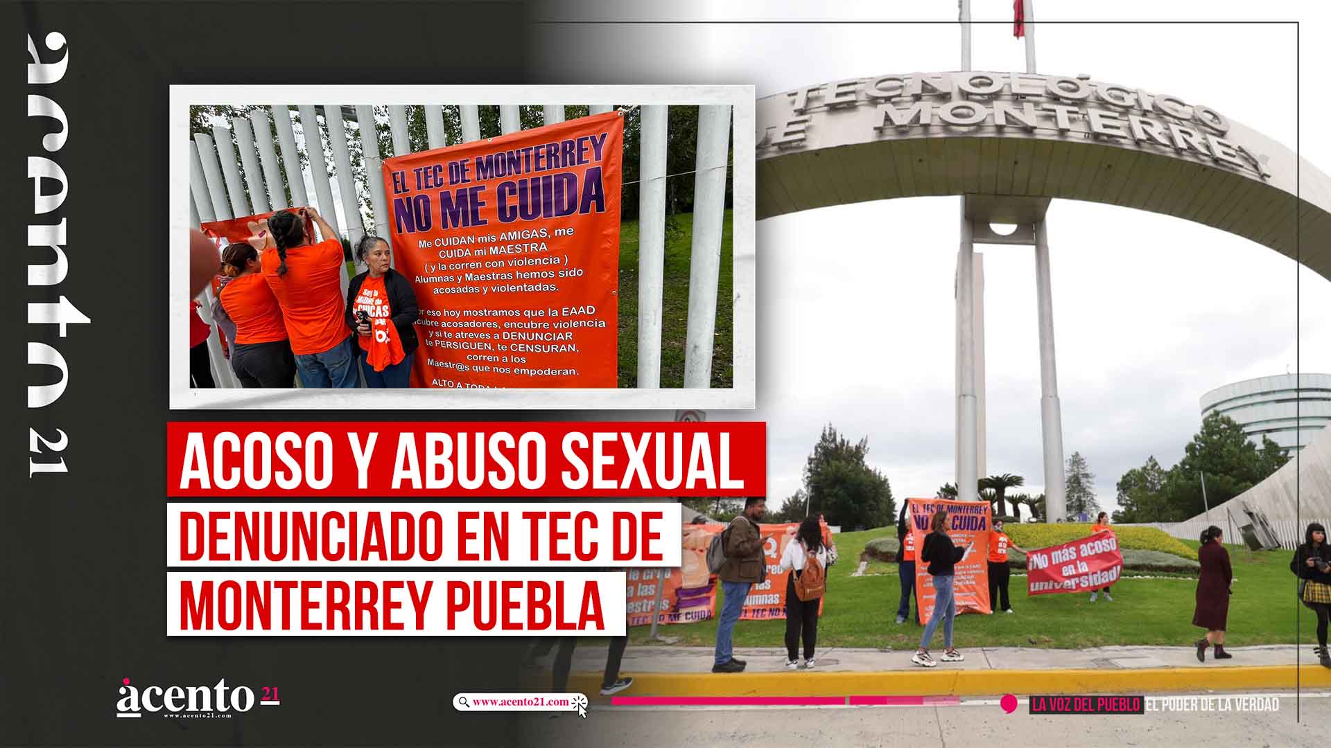 Denuncian acoso y abuso sexual en Tec de Monterrey Campus Puebla