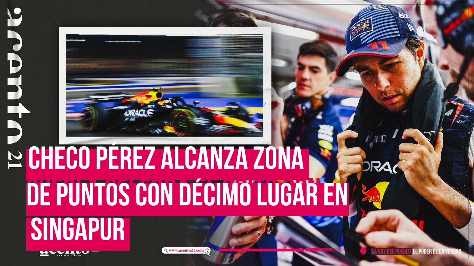 Checo Pérez termina en décimo lugar en GP de Singapur 2024