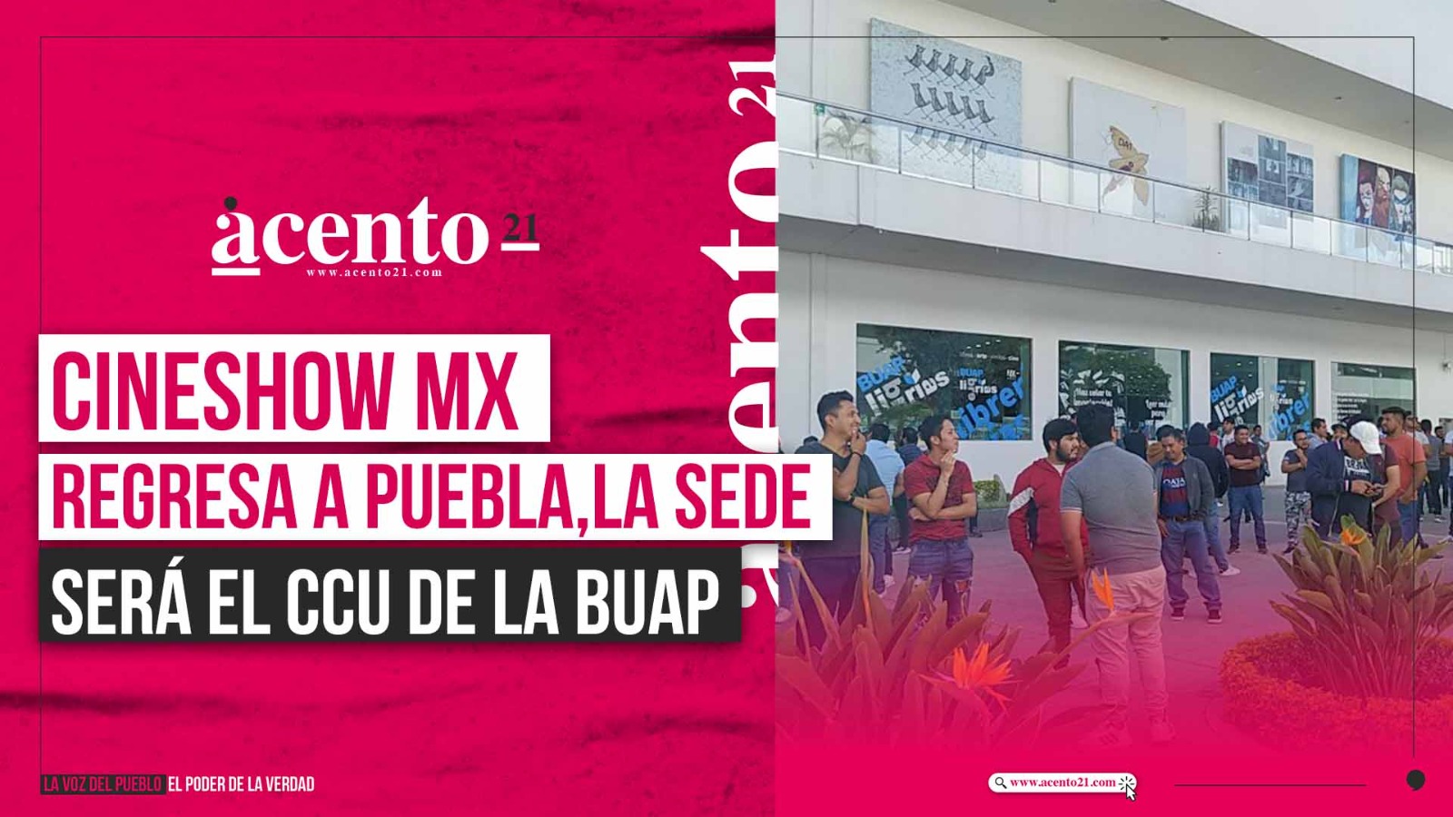 Cineshow mx regresa a Puebla, la sede será el CCU de la BUAP