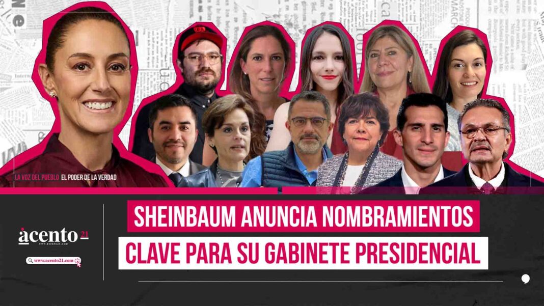 Claudia Sheinbaum anuncia nuevos nombramientos en su gabinete