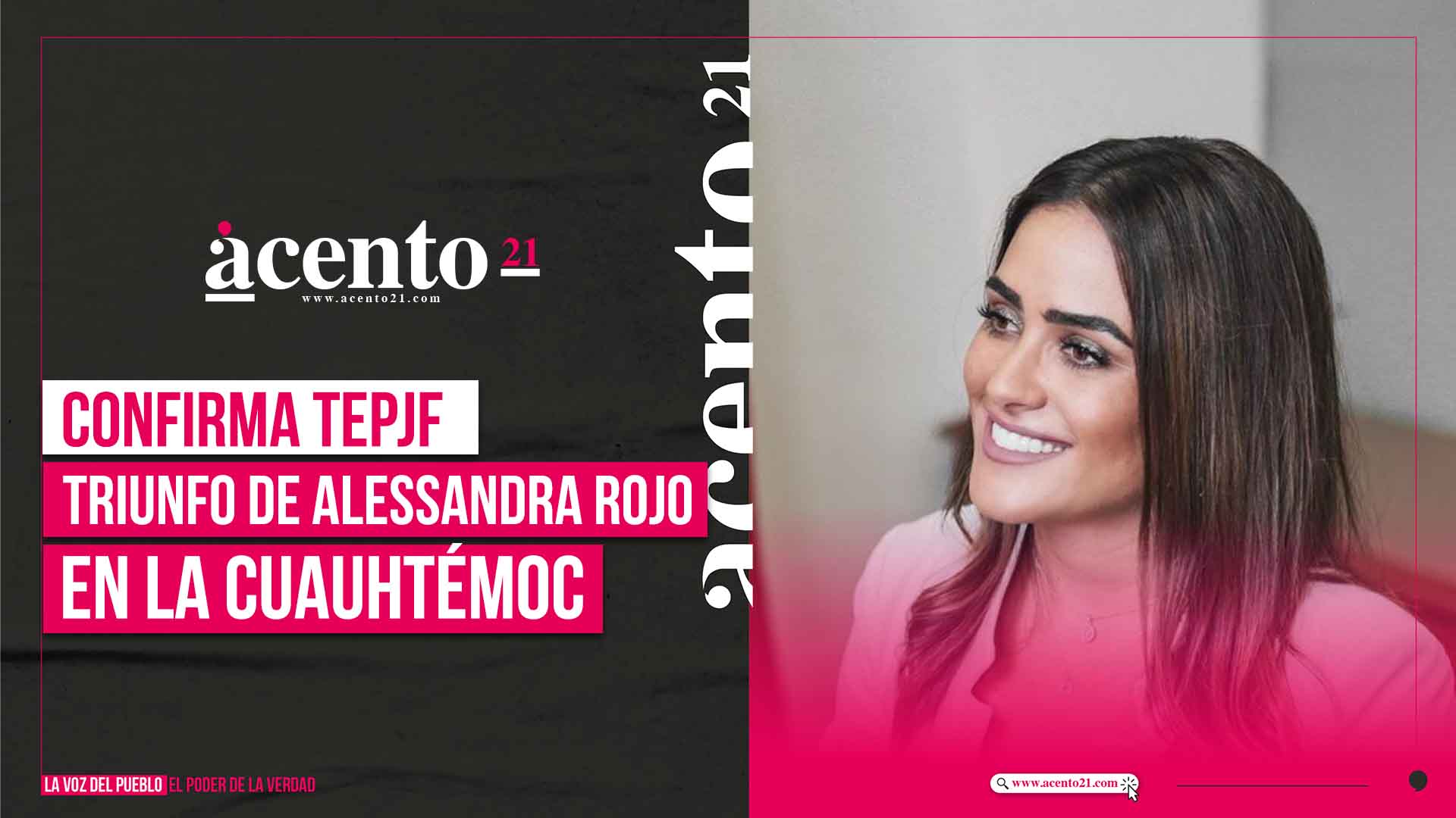 Confirma TEPJF triunfo de Alessandra Rojo en la Cuauhtémoc