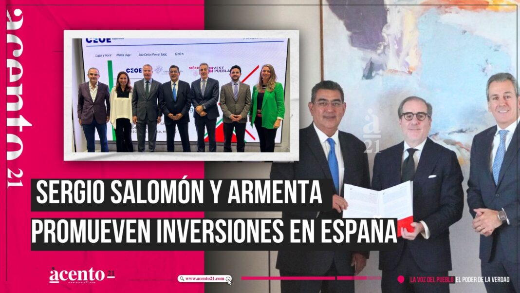 Continua misión comercial de Sergio Salomón y Alejandro Armenta, ahora en España