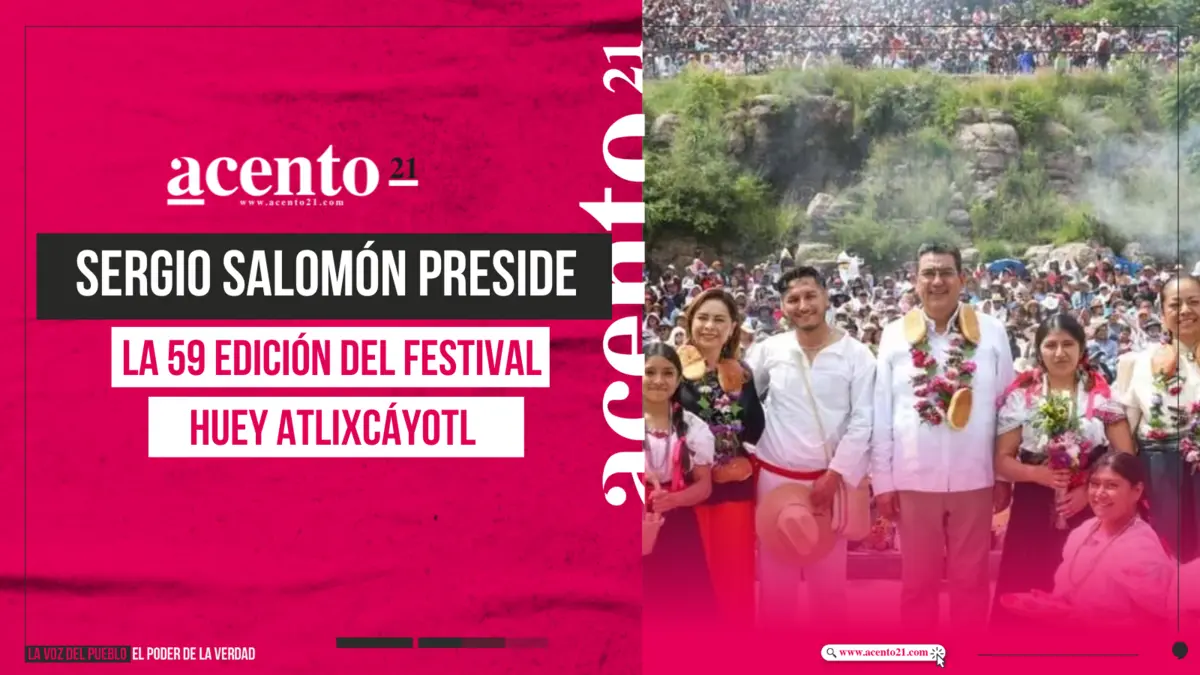 Sergio Salomón preside la 59 edición del Festival Huey Atlixcáyotl en Atlixco