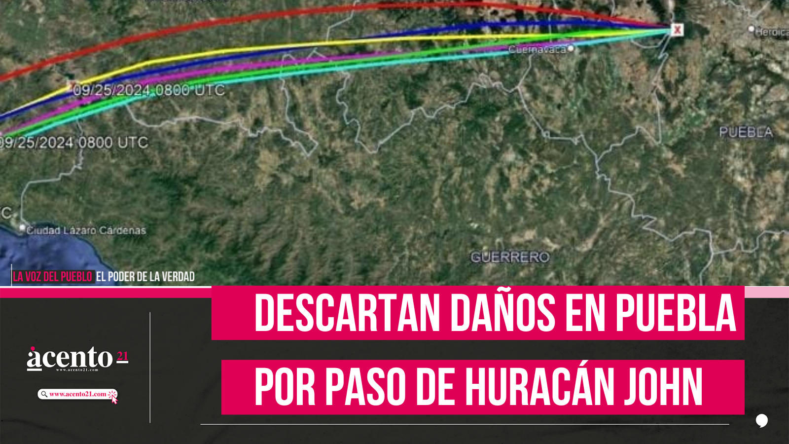 Descartan daños en Puebla por paso de huracán John