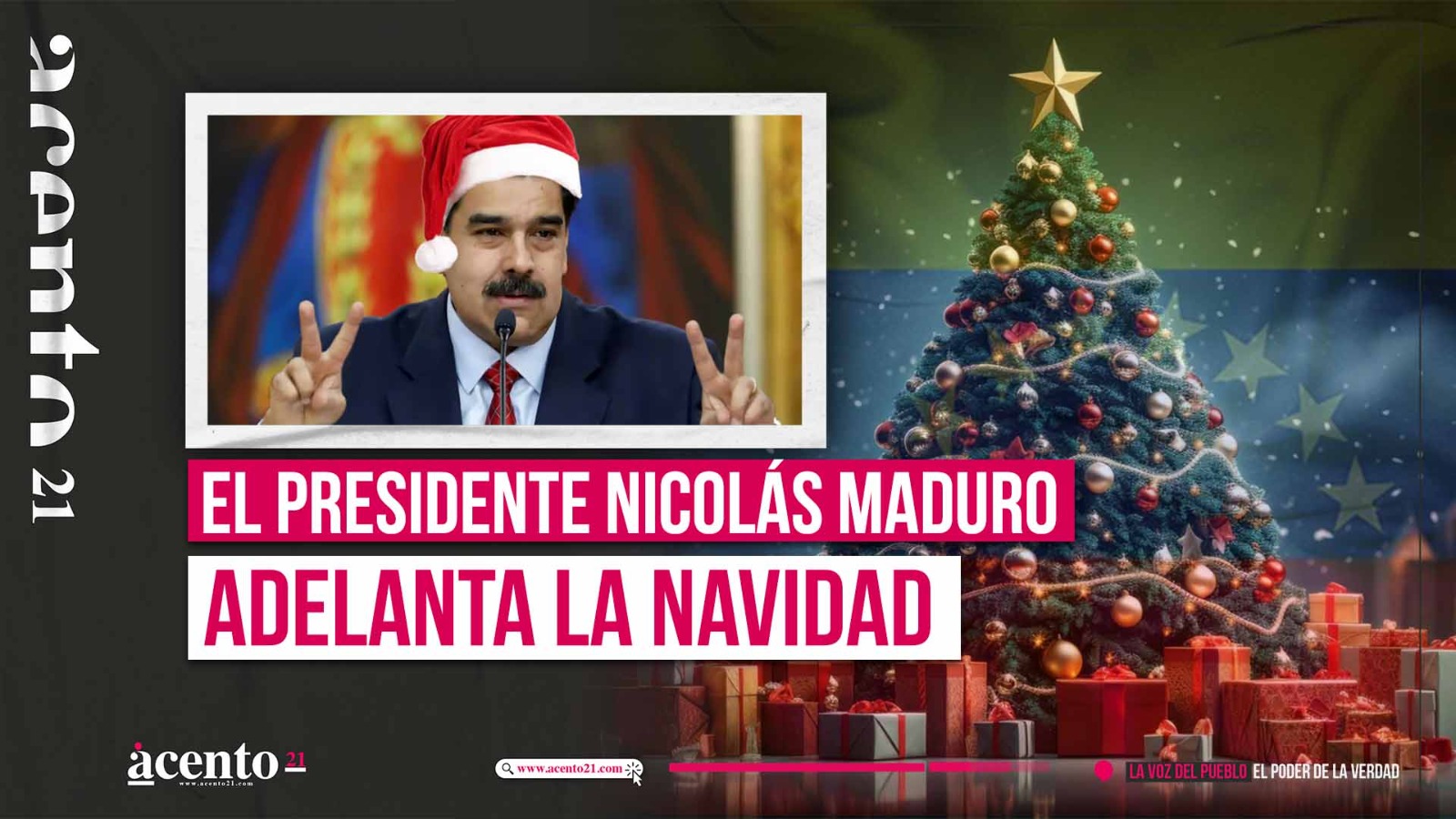 El presidente Nicolás Maduro adelanta la Navidad