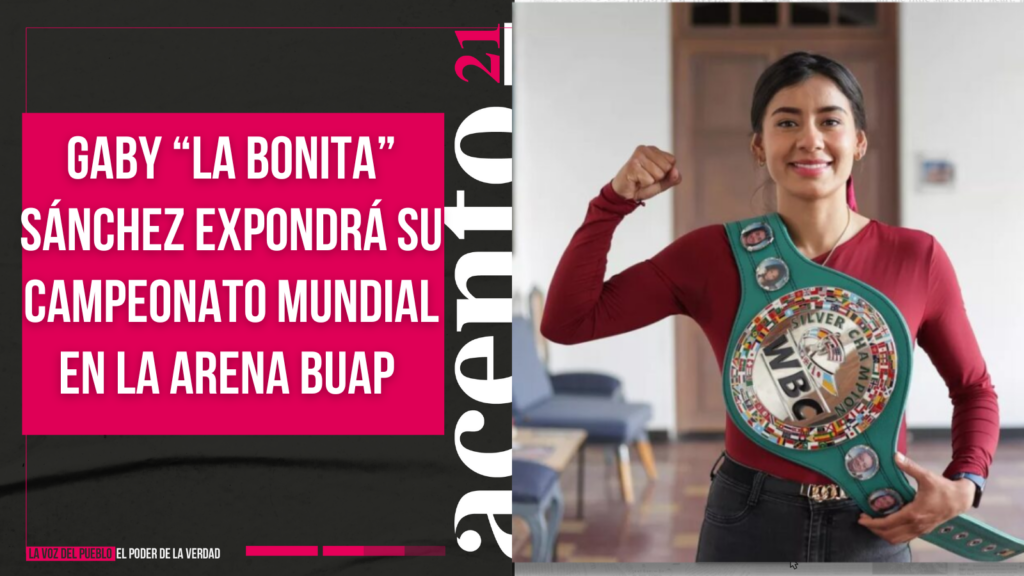 Gaby “La Bonita” Sánchez expondrá su campeonato mundial