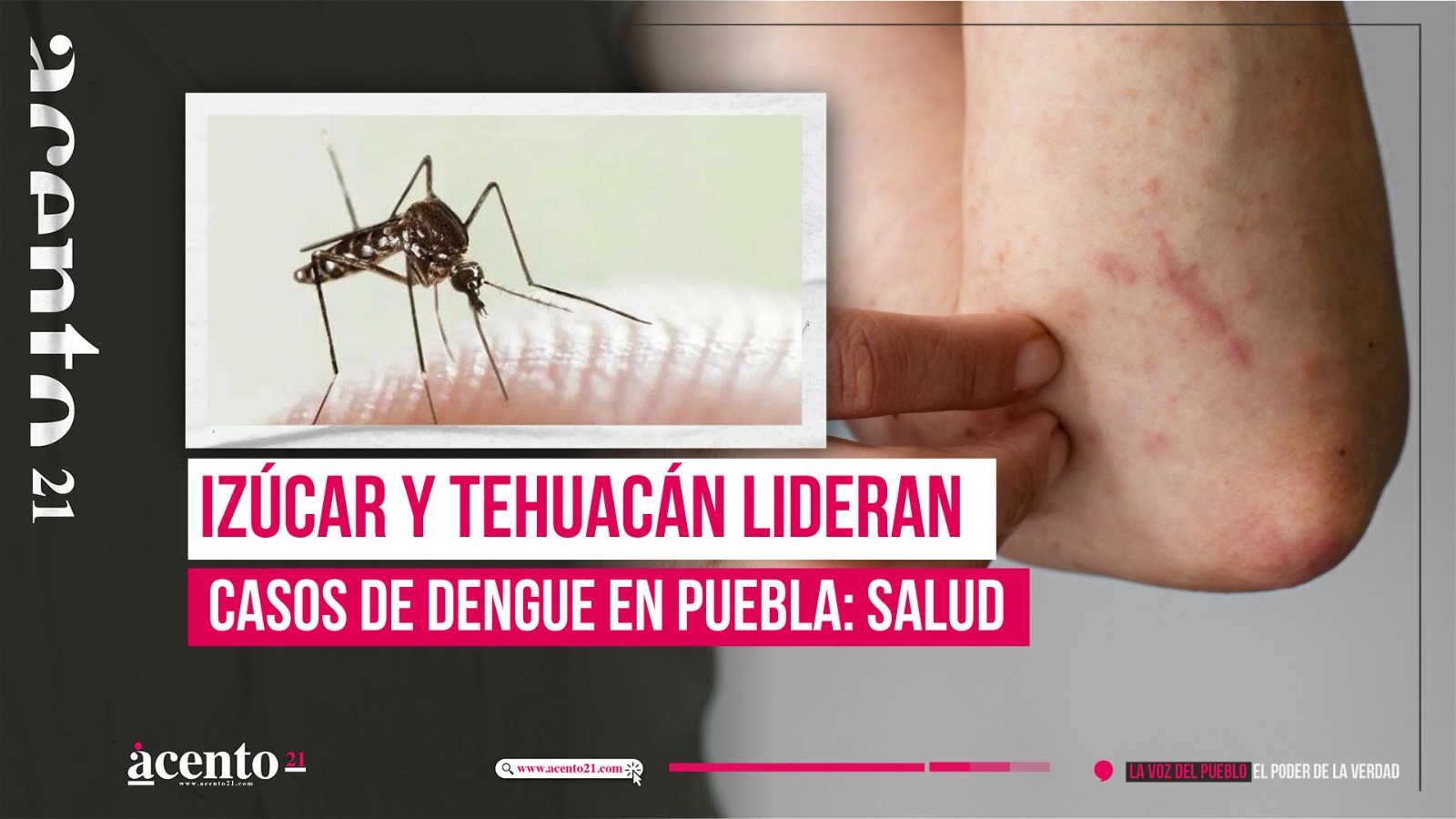 Izúcar y Tehuacán lideran casos de dengue en Puebla Salud