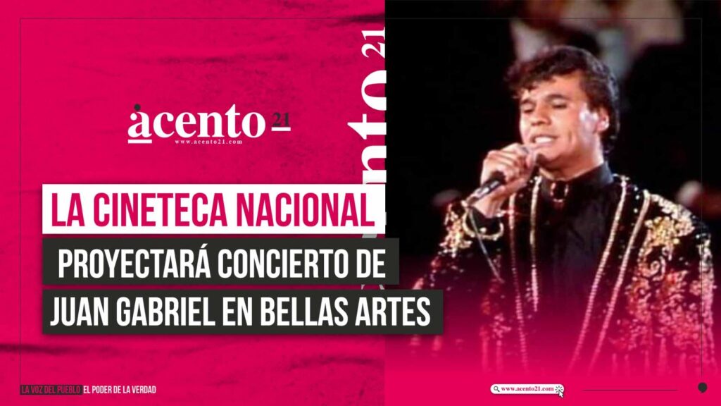 La Cineteca Nacional proyectará concierto de Juan Gabriel en Bellas Artes