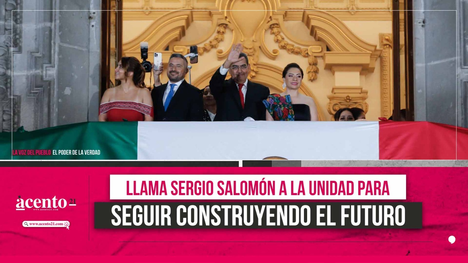 Llama Sergio Salomón a la unidad para seguir construyendo el futuro