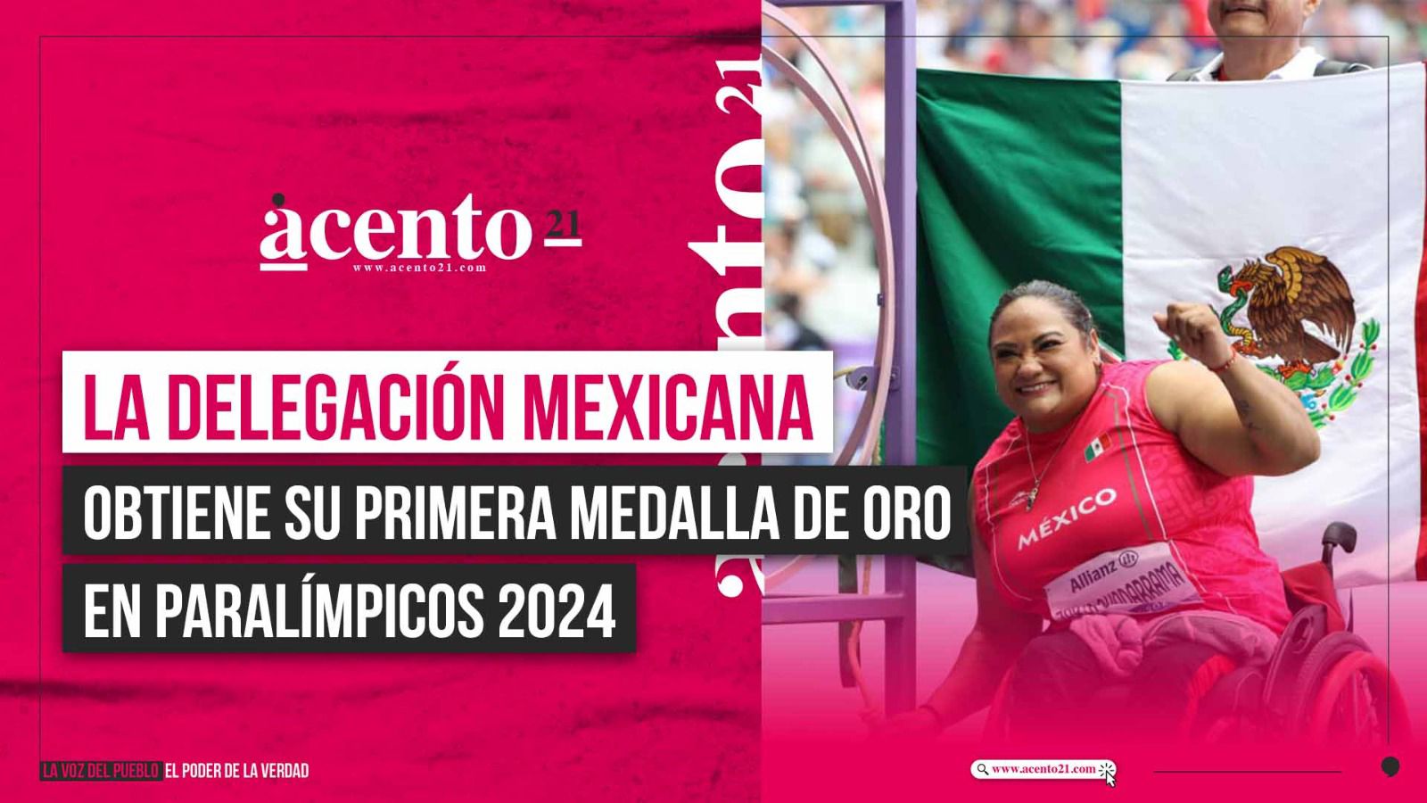 La delegación mexicana obtiene su primera medalla de oro en Paralímpicos 2024