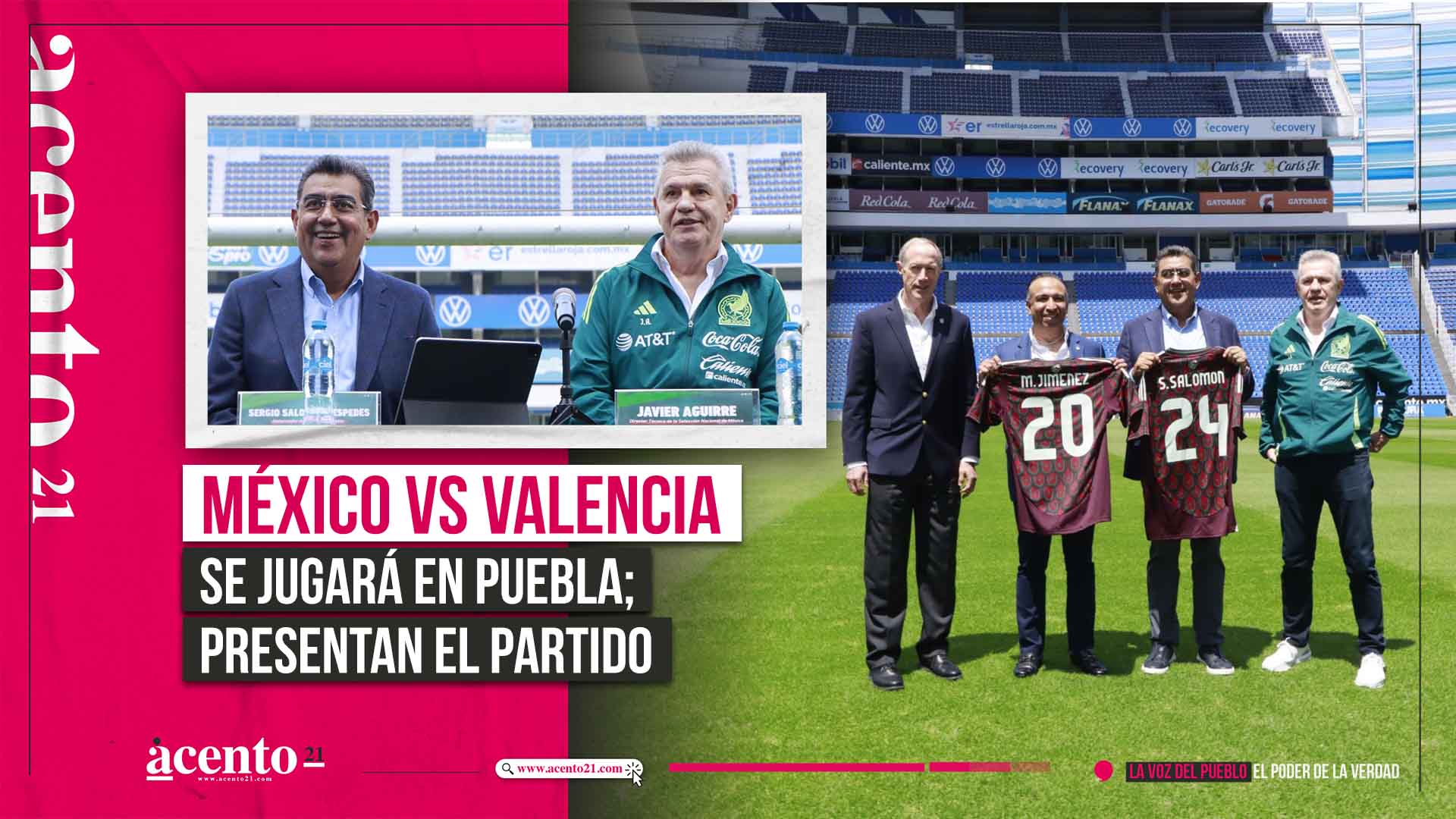 México vs Valencia: Sergio Salomón y Javier Aguirre presentan el partido