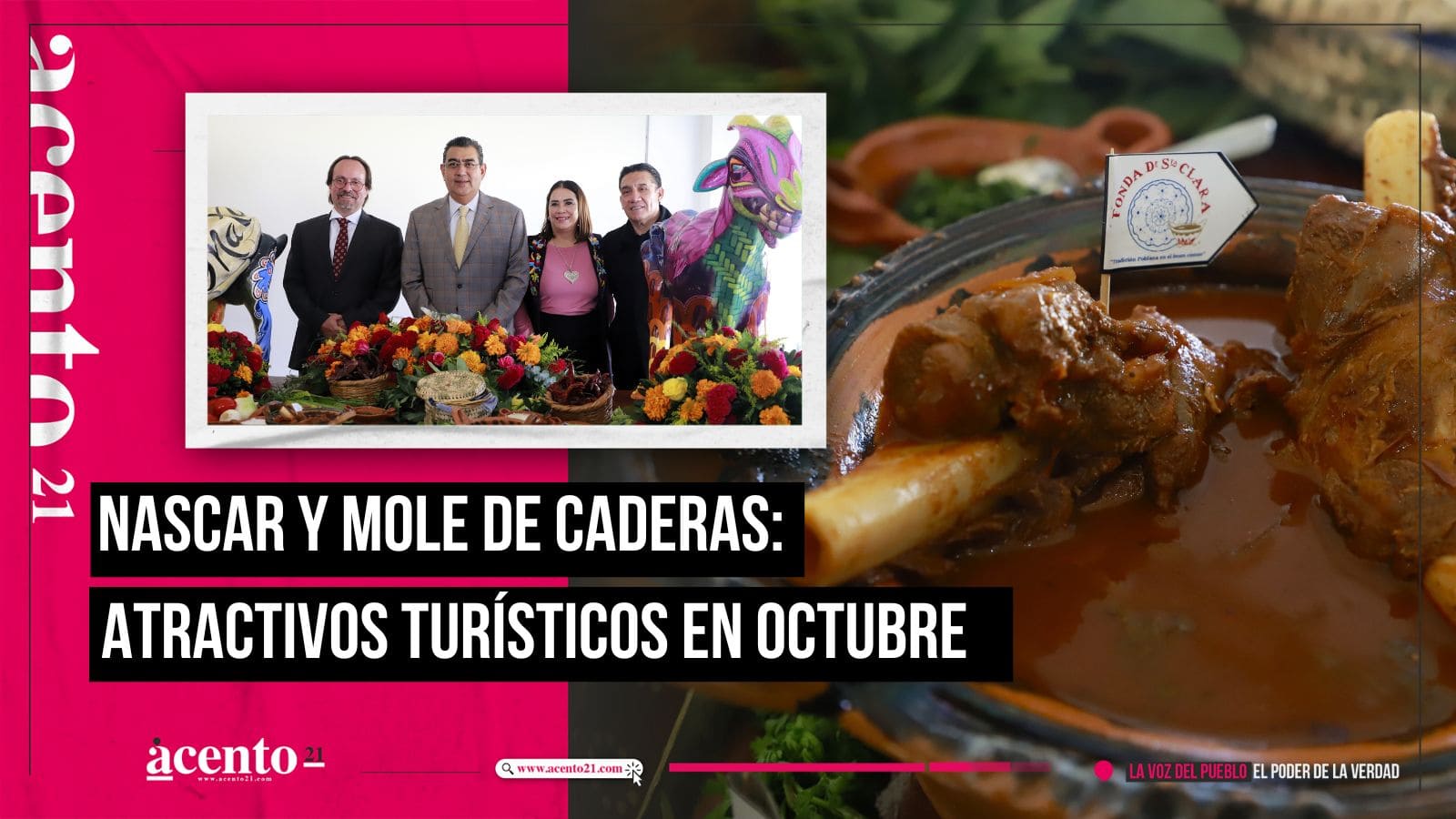 Nascar y Mole de Caderas, oferta turística de octubre en Puebla