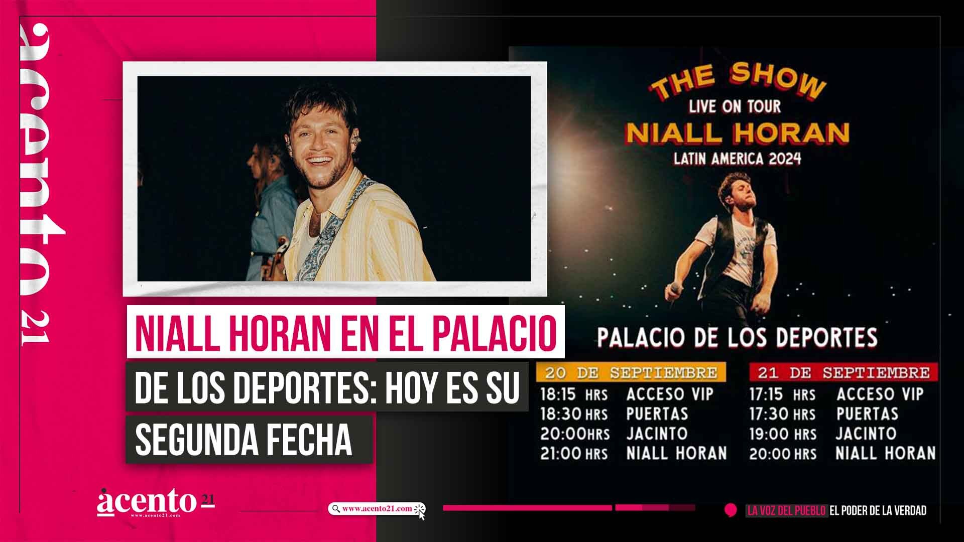 Niall Horan en el Palacio de los Deportes: hoy es su segunda fecha