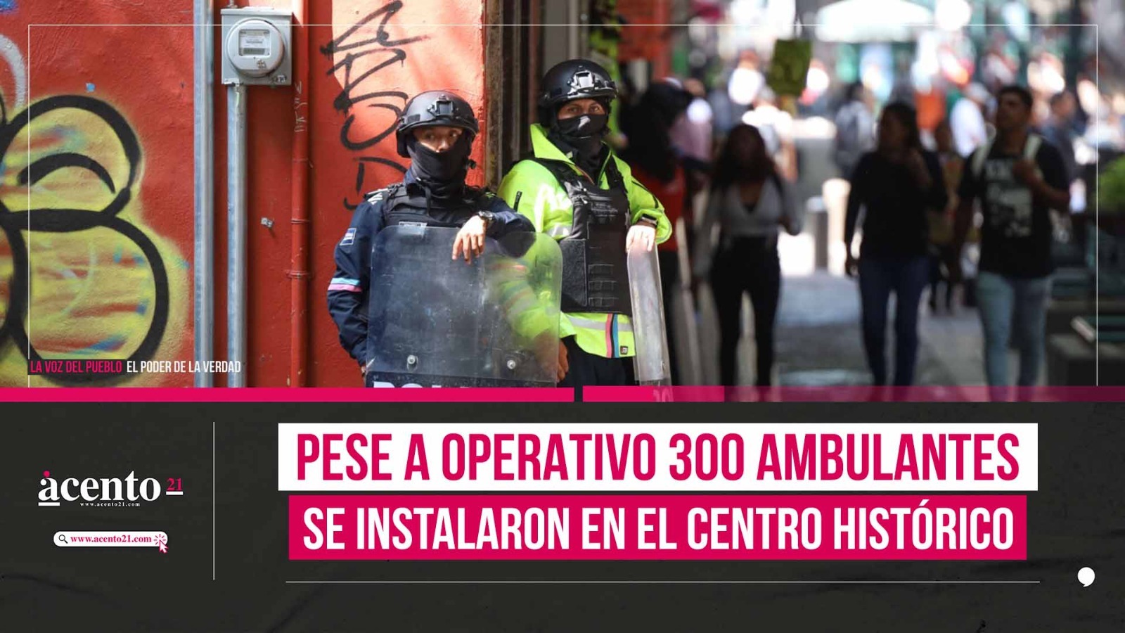 Pese a operativo, 300 ambulantes se instalan en el Centro Histórico