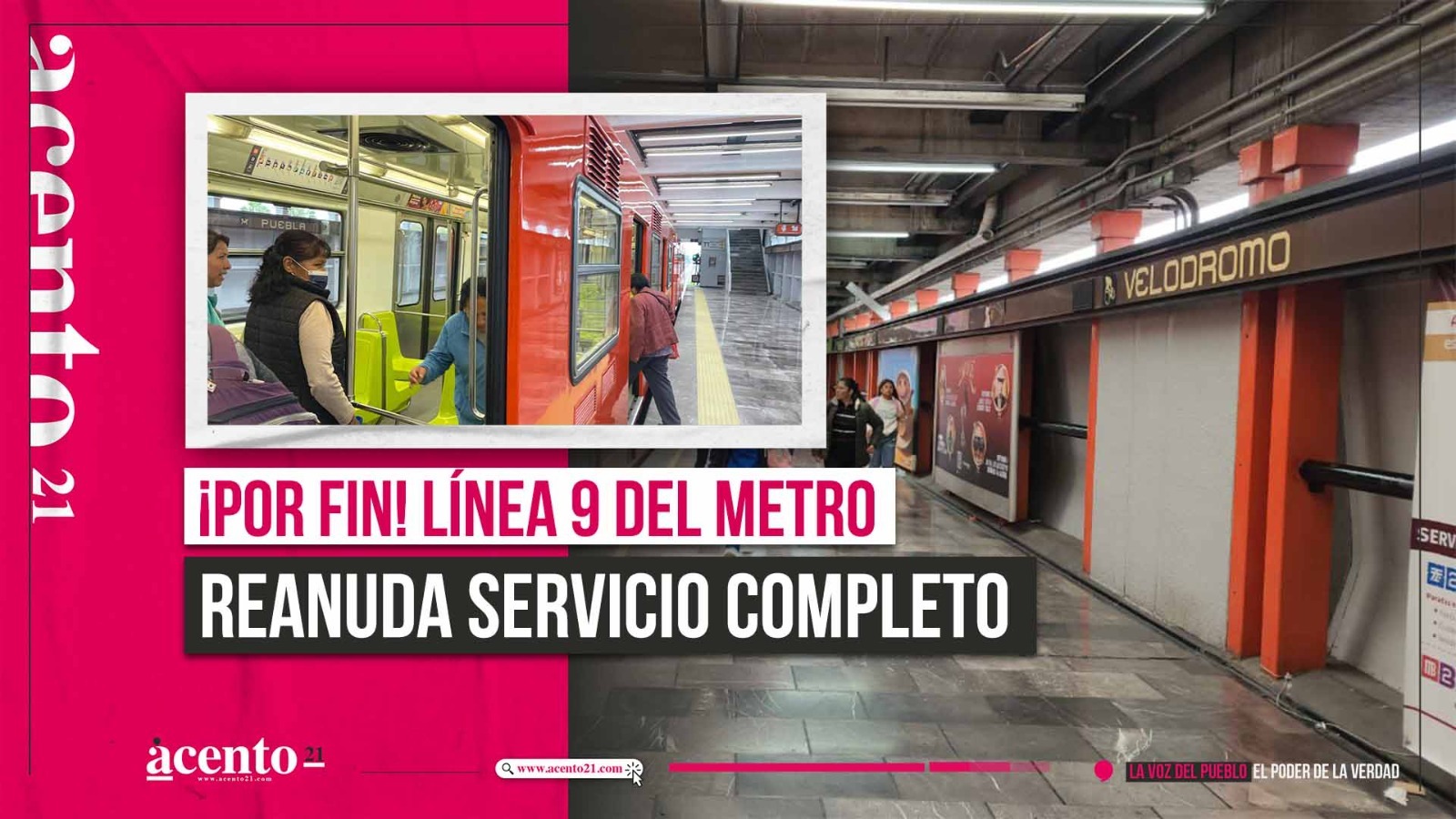 Reanuda servicio la Línea 9 del Metro tras 9 meses