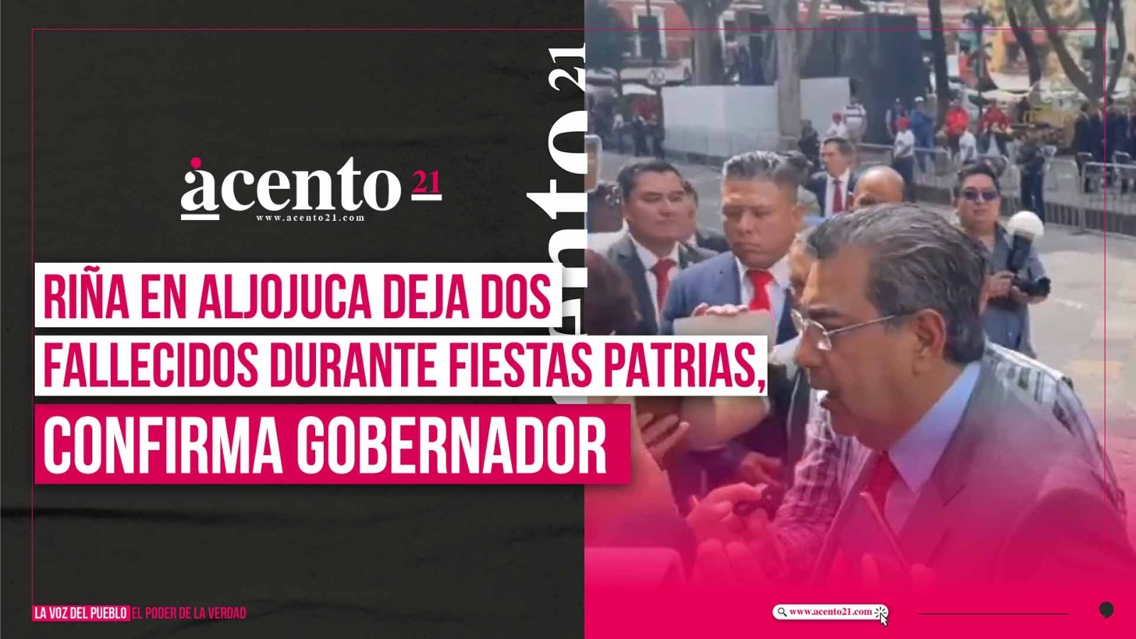 Riña en Aljojuca deja dos fallecidos durante fiestas patrias, confirma gobernador