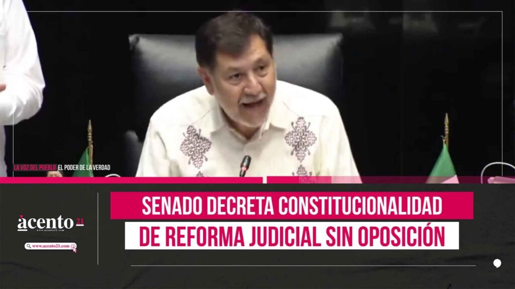 Senado decreta constitucionalidad de reforma judicial sin oposición