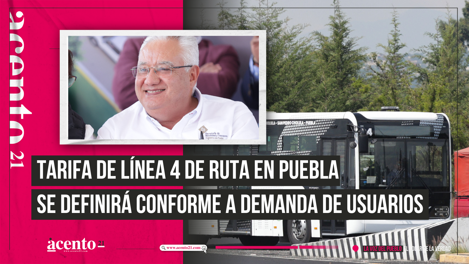 Tarifa de Línea 4 de RUTA en Puebla se definirá conforme al número de usuarios