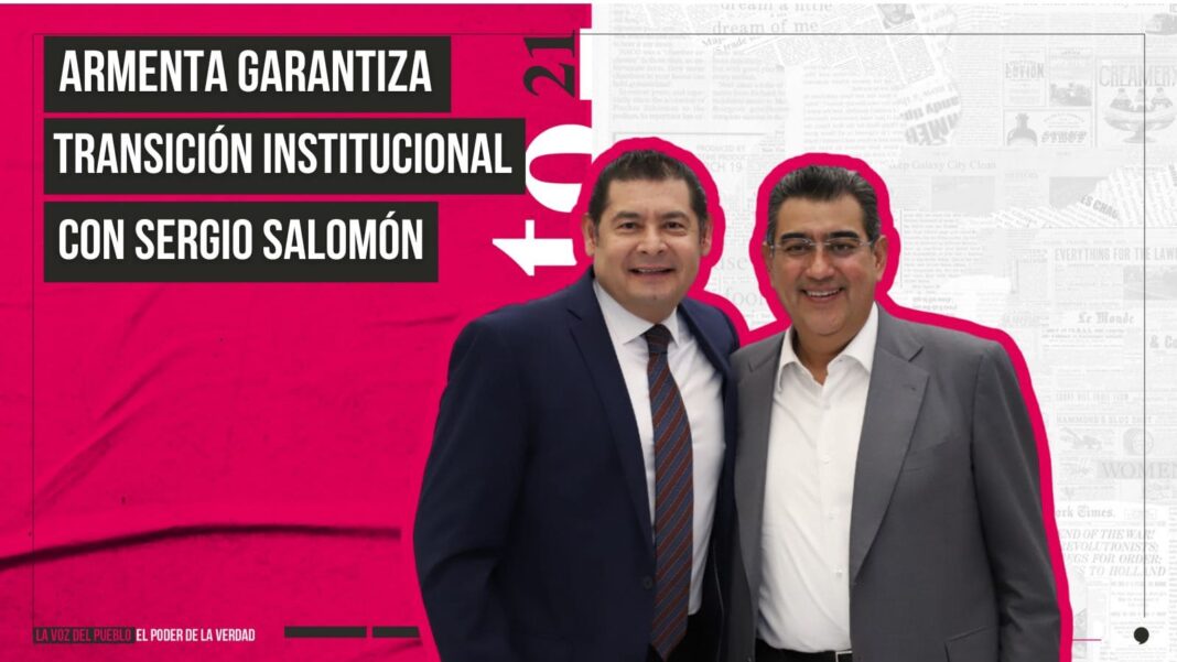 “Transición será muy institucional, no es pose”, dice Armenta de relación con Sergio Salomón