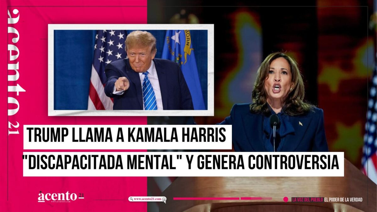 Trump insulta a Kamala Harris al llamarla discapacitada mental