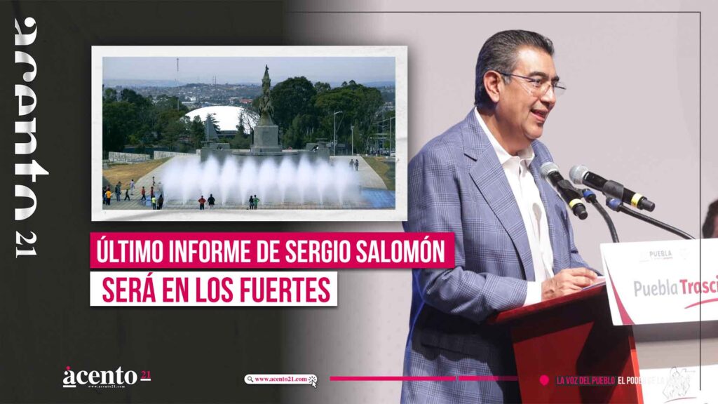 Sergio Salomón dará su último informe en la Plaza de la Victoria en Los Fuertes