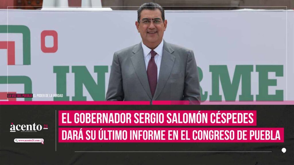 Último informe del gobernador Sergio Salomón será el 22 de noviembre en la nueva sede del Congreso de Puebla