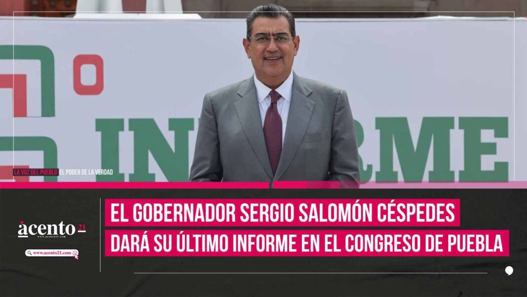 Sergio Salomón dará su último informe en el Congreso de Puebla